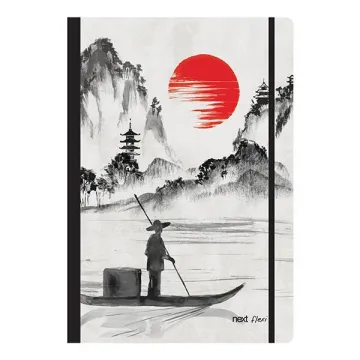 Next trends japan τετράδιο flexi λάστιχο 17x25εκ. 2θεμ. 80φ. (ΤΕΜ3)