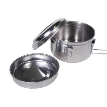Φαγητοδοχείο inox 2 θέσεις Ø14εκ.
