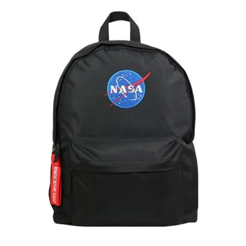 Bagtrotter τσάντα πλάτης ΝΑSA μαύρη Υ42x28x16εκ.