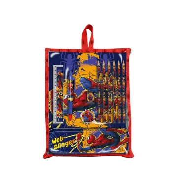 Σετ ζωγραφικής 12 τεμαχίων Spiderman σε τσάντα δώρου 30x22,5x2εκ.