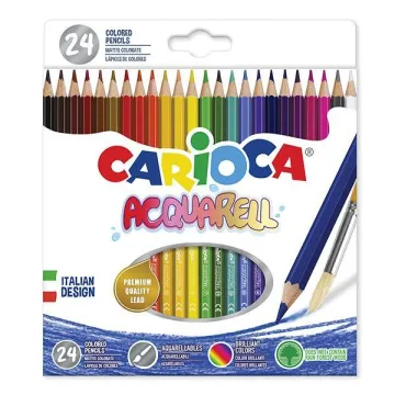 Carioca ξυλομπογιές ακουαρέλας 24 χρωμάτων (ΤΕΜ6)
