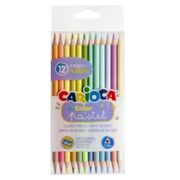 Carioca Bicolor ξυλομπογιές 12 χρωμάτων (ΤΕΜ12)