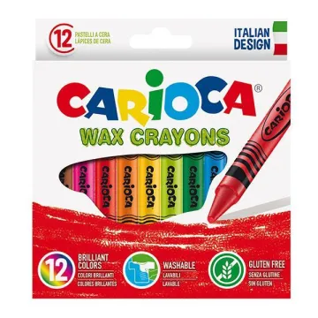 Carioca κηρομπογιές 12 χρωμάτων (ΤΕΜ12)