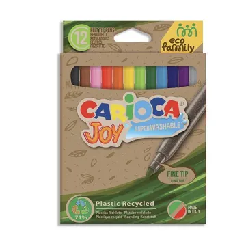 Carioca EcoFamily Joy μαρκαδόροι 12 χρωμάτων (ΤΕΜ6)