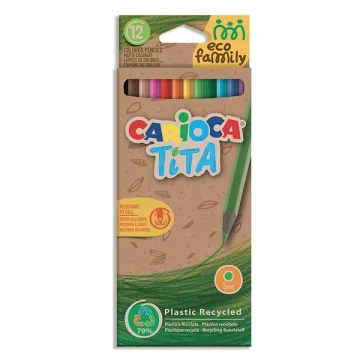 Carioca EcoFamily Tita ξυλομπογιές 12 χρωμάτων (ΤΕΜ12)