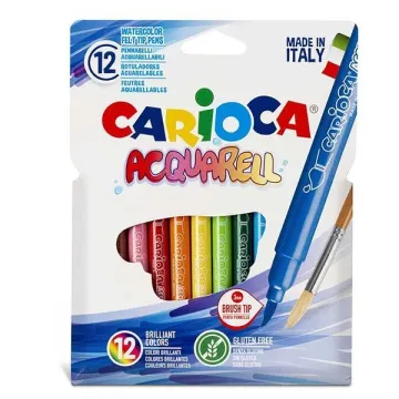 Carioca μαρκαδόροι ακουρέλας 12 χρωμάτων (ΤΕΜ6)
