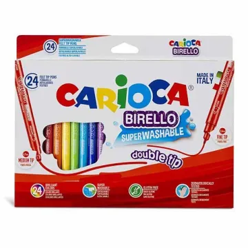 Carioca Birello μαρκαδόροι διπλής γραφής 24 χρωμάτων (ΤΕΜ3)
