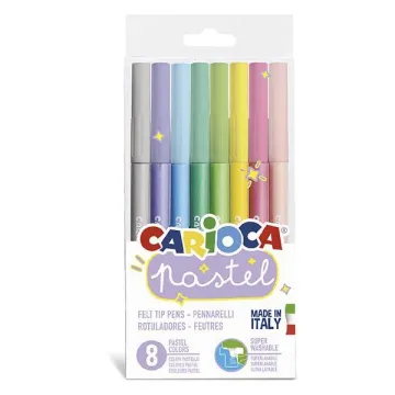 Carioca μαρκαδόροι pastel 8 χρωμάτων (ΤΕΜ6)