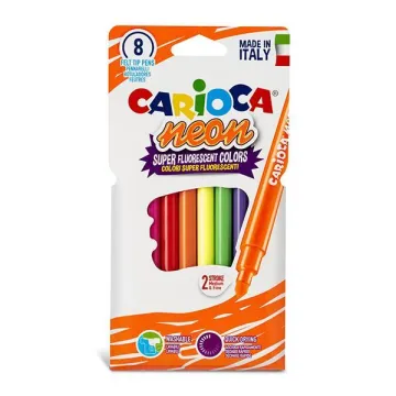 Carioca Neon μαρκαδόροι 8 χρωμάτων (ΤΕΜ6)