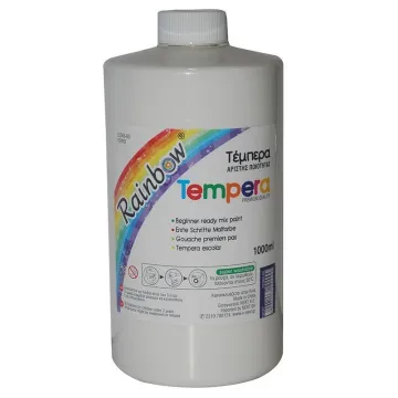 Rainbow τέμπερα λευκή 1000ml