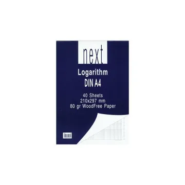 Next μπλοκ λογαριθμικό DIN Α4 21x29,7εκ. 40φ. (ΠΑΚ10)