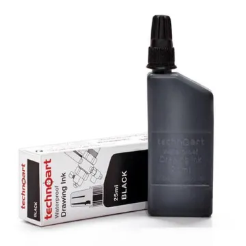 Isomars μελάνι για ραπιδογράφο μαύρο 25ml