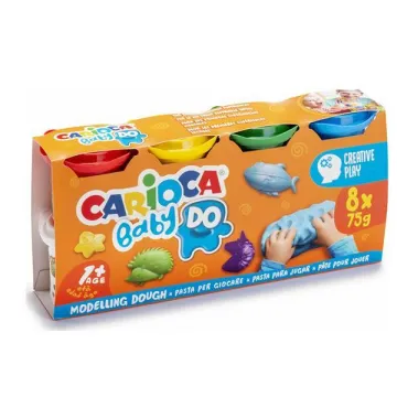 Carioca πλαστοζυμαράκια Baby 8x75gr (ΤΕΜ2)