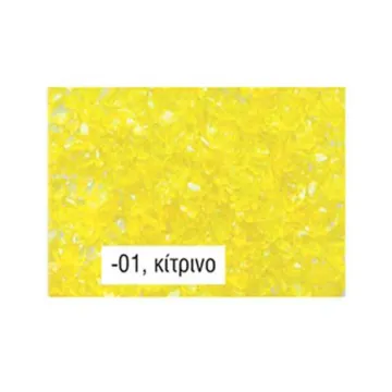 Διακοσμητικοί κρύσταλλοι κίτρινοι 4-10χιλ.