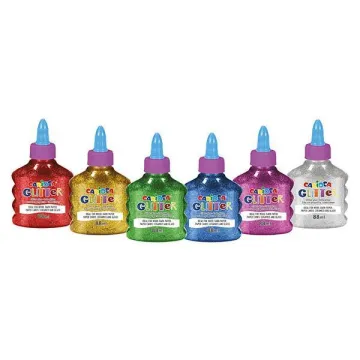 Carioca χρυσόκολλα metallic 88ml 6 χρωμάτων (ΤΕΜ6)