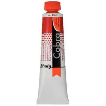 Talens Cobra Study water mixable oil 345 pyrrole red deep 40ml. (ΤΕΜ3)