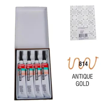 Talens χρώμα decorfin relief paint 814 antique gold 20ml (ΤΕΜ4)