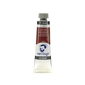 Talens van gogh χρώματα λαδιού 60ml (411-Burnt sienna) (ΠΑΚ3)