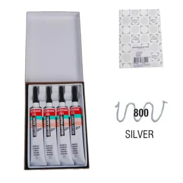 Talens χρώμα decorfin relief paint 800 silver 20ml (ΤΕΜ4)