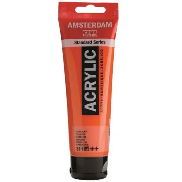 Talens amsterdam ακρυλικό χρώμα 311 vermilion 120ml