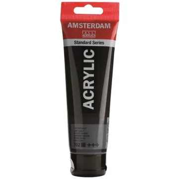 Talens amsterdam ακρυλικό χρώμα 702 lamp black 120ml