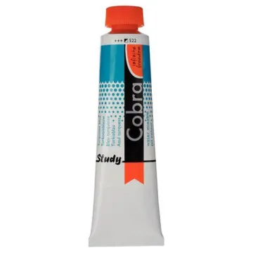 Talens Cobra Study water mixable oil 522 turq. blue 40ml. (ΤΕΜ3)