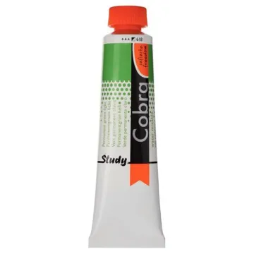 Talens Cobra Study water mixable oil 618 permanent green light 40ml. (ΤΕΜ3)