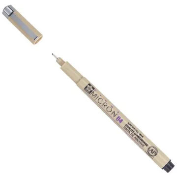 Sakura Pigma Micron μαρκαδόρος σχεδίου 04 0.4 mm μαύρο (ΤΕΜ12)
