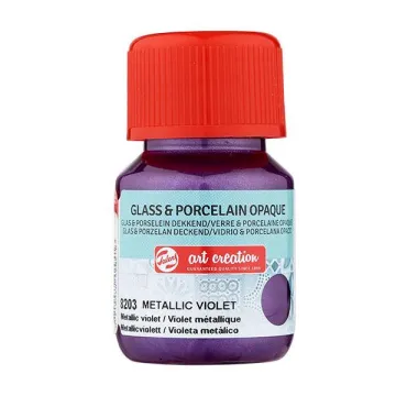 Talens χρώμα glass/porcelain opaque 8203 metal violet 30ml