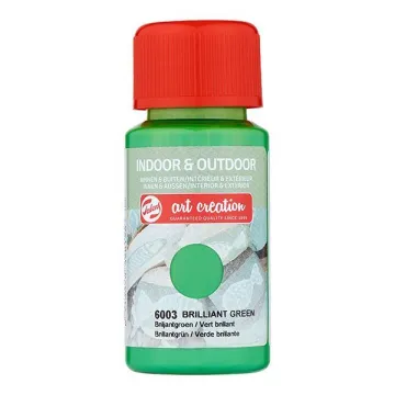 Talens χρώμα indoor/outdoor 6003 brilliant green 50ml