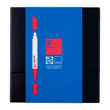 Μαρκαδόροι Talens pantone 2 μύτες σετ 9τμχ.