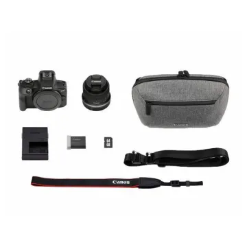 Canon EOS R100 18-45 travel kit includes :charger LC-E17E/ Battery LP- E17E/ STRAP/ SHOULDER BAG/ MEMORY CARD/ LENS PROTECTOR