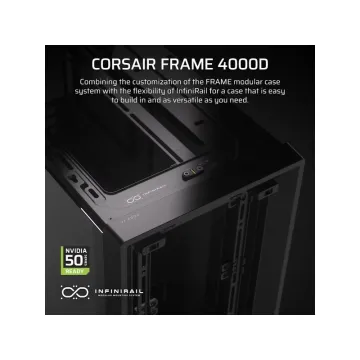 CORSAIR Case 4000D FRAME (Mid-Tower, BL