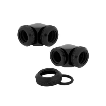 Corsair OD Fitting Pipe Hydro X Series XF Hardline 90° Twin Pack - Black - CX-9052022-WW
