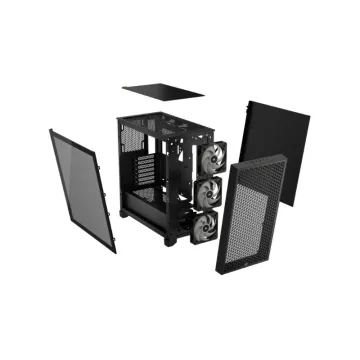 Corsair Mid Tower ATX Case 3000D RGB Airflow Windowed Tempered Glass - Black - CC-9011255-WW
