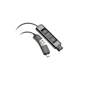 Poly DA85-M USB to QD Black Adapter TAA (786C8AA)