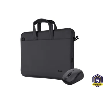 Trust Set bag and mouse BOLOGNA black 24988