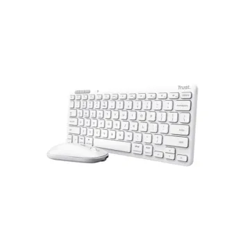 Trust Deskset LYRA us wireless mouse and keyboard white 25073