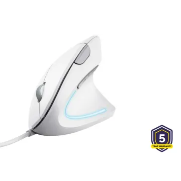 MOUSE TRUST VERTO ERGO WHT 25133