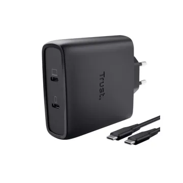 Trust Maxo 100W 2P USB-C GaN Charger Black - 25527