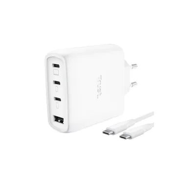 Trust Maxo 65W 4P GaN Charger WHT - 26068