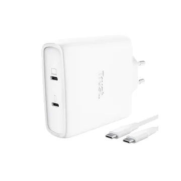 Trust Maxo 100W 2P USB-C GaN Charger WHT - 25528