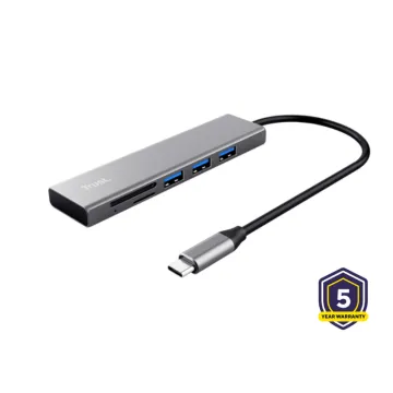 HUB USB-C TRUST HALYX & CARDREADER 24191