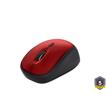 TRUST YVI+ WIRELESS MOUSE ECO RED 24550