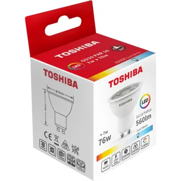 TOSHIBA LED GU10 7W 3000K