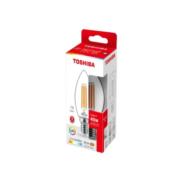 TOSHIBA LED FILAMENT C35 E14 4.5W 2700K DIMMABLE