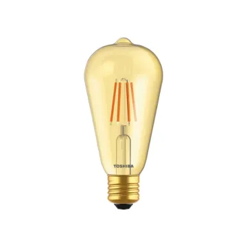 TOSHIBA LED FILAMENT AMBER ST64 E27 4.5W 2200K