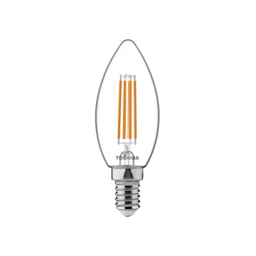 TOSHIBA LED FILAMENT C35 E14 4.5W 2700K