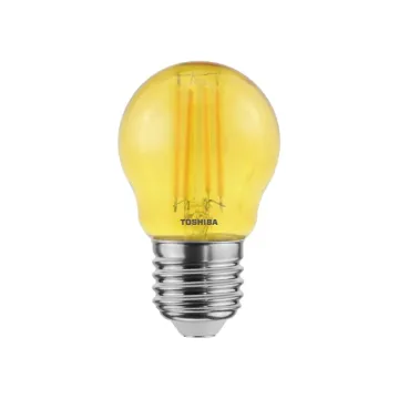TOSHIBA LED FILAMENT COLOR YELLOW G45 E27 4.5W