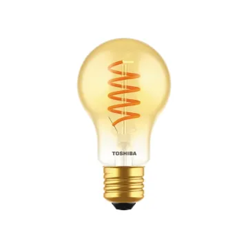 TOSHIBA LED FILAMENT SPIRAL AMBER A60 E27 4.5W 2200K